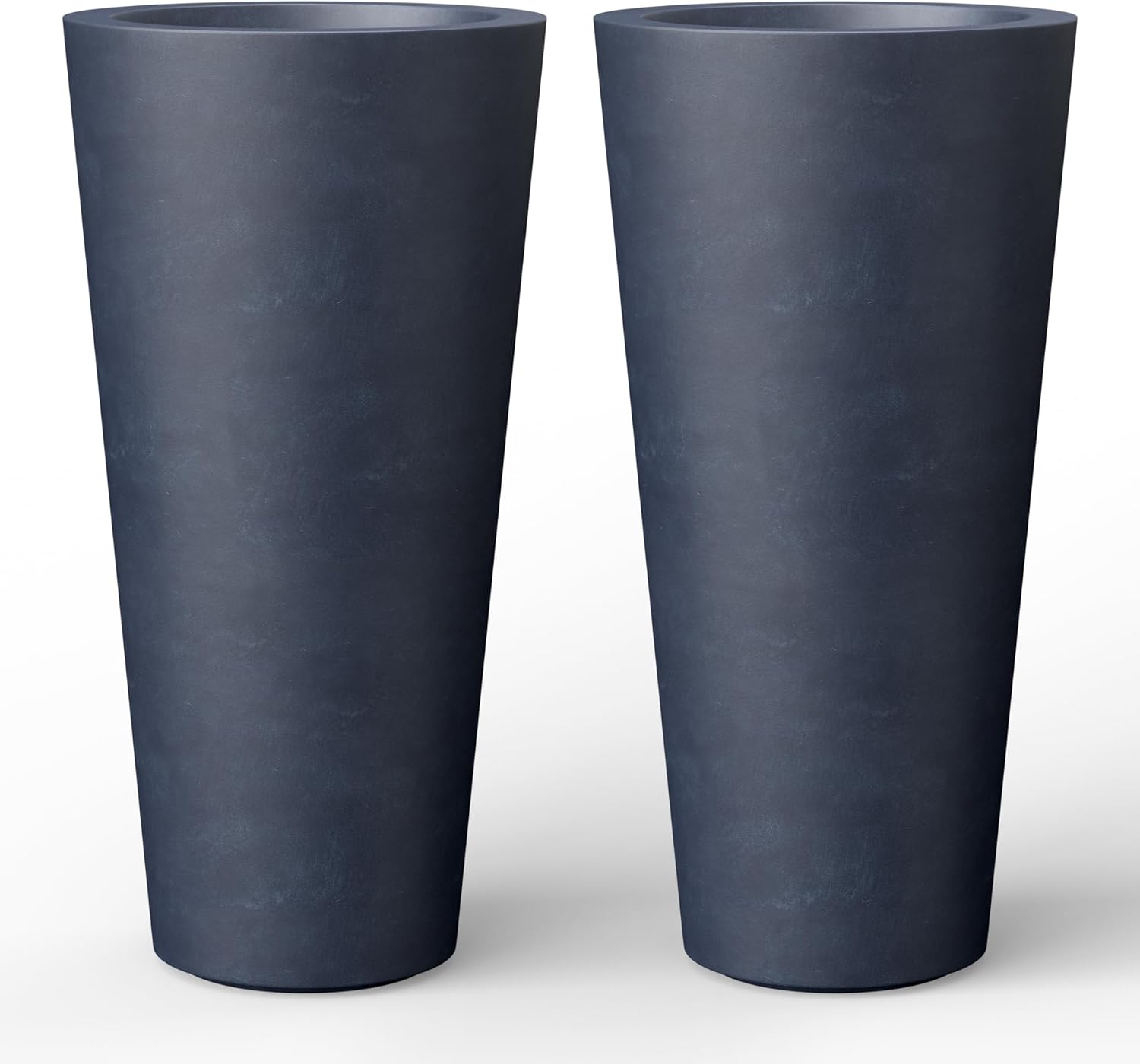 Kante Tall Concrete Planter, 15.8 Inch Height Large Flower Pot for Indoor Outdoor Plants, Suitable for Home, Patio, Garden, Porch, White