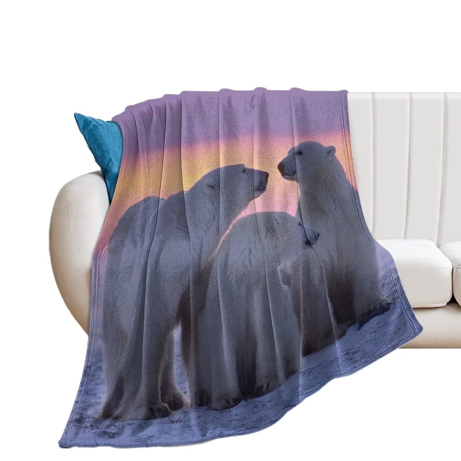Couverture polaire anti-froid légère en flanelle texturée pour lit et canapé