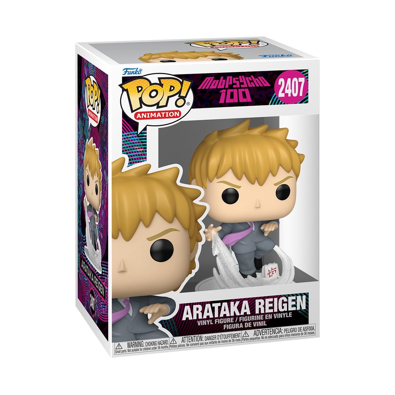 Funko POP! Animation: Mob Psycho 100 - Arataka Reigen - Collectable Vinyl Figure - Gift Idea - Official Merchandise - Toys For Kids & Adults - Model Figure for Collectors and Display