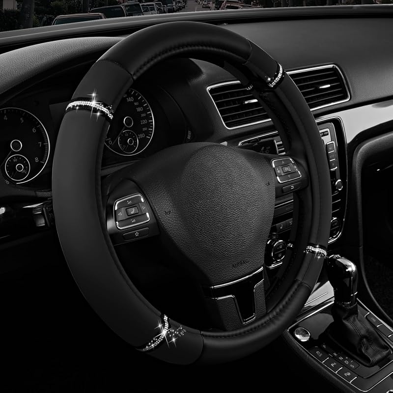 Road Comfort Leather Steering Wheel Cove