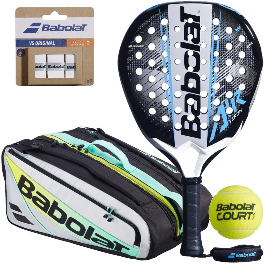 Pala de Pádel Air Veron 2.6 – Bolsa Opcional, Pelotas, Overgrips, Palas Adicionales - Personaliza tu Kit