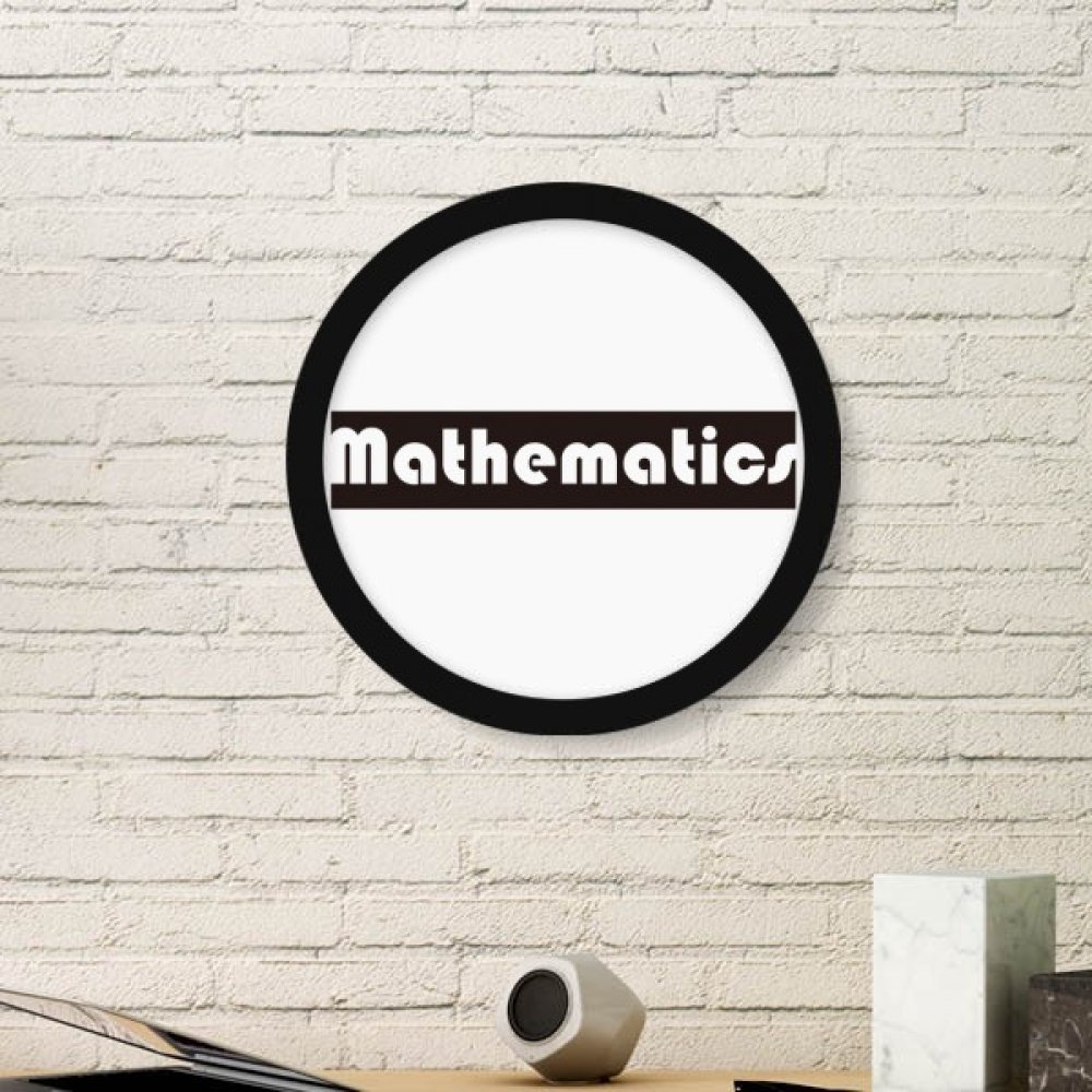 Mathématiques image encadrée noire pour personnaliser un bureau ou salon