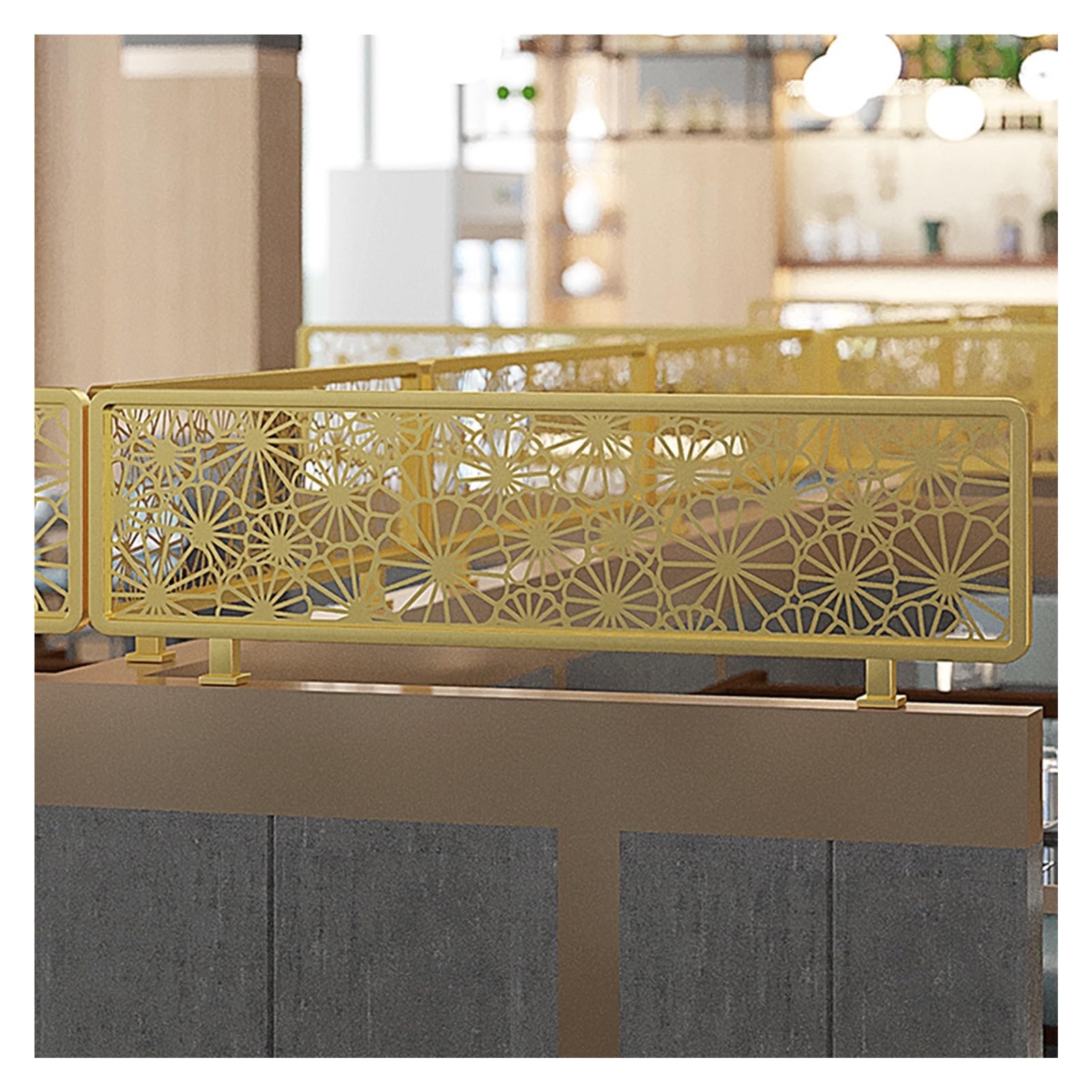 Séparateur de comptoir de restaurant muret décoratif ajouré pour table de bistrot