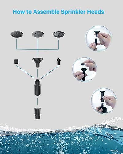 Miniatura 9 de Biling Fuente de agua solar para baño de pájaros, bomba de agua solar de 3.5 W para exteriores con cable de 10 pies, tubo de 4 pies, bomba solar