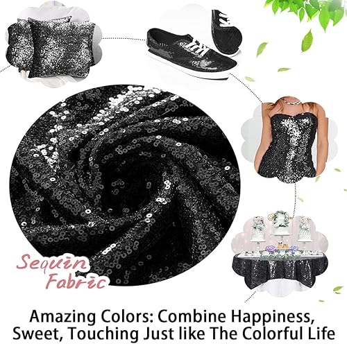 Miniatura 9 de ShinyBeauty Perno de tela de lentejuelas doradas (15 pies 5 yardas)