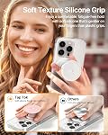 Sinjimoru for Soft Silicone Phone Grip Stand, Strong Adhesive Slim Holder for Comfortable One-Hand Use on Any Smartphone – Tap Tok Pink