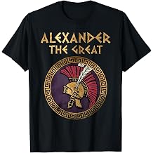 Alexander the Great Helmet Conquest Symbol T-Shirt