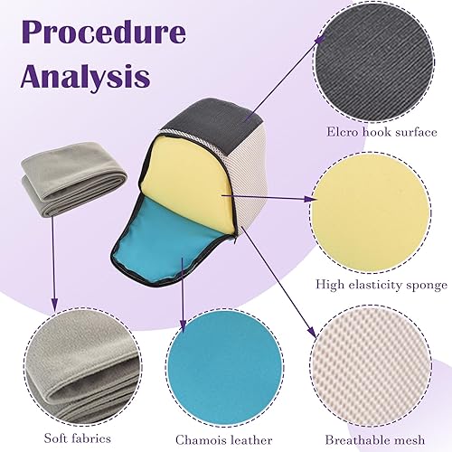 Miniatura 3 de Cojín limitador antideslizante con cuña de silla de montar y cinturón de seguridad, correas de fijación de piernas divididas para silla de ruedas,