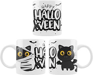 mug HALLOWEEN KITTIES - ceramic Super Mug - Novelty Office Coffee Gift Tea Cup Present Funny Mug