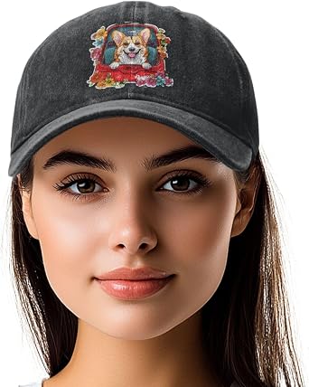 Vintage Washed Denim Baseball Cap for Men Women Adjustable Trucker Hat Breathable Lightweight Gift