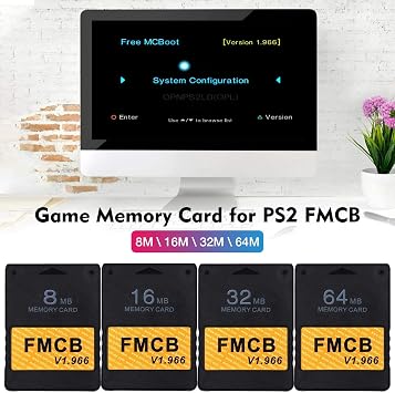 PlayStation 2 PS 2 PlayStation Store Card FCB Playstation 2 Dedicated Memory Card 8/16/32/64 Selectable