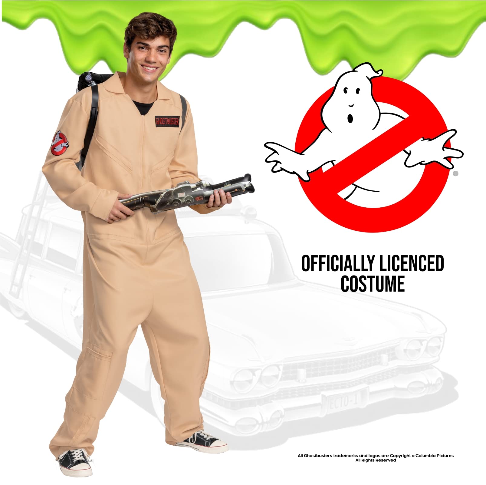 Disguise Costume da Ghostbusters, unisex, per adulti, tuta ufficiale Deluxe Ghostbuster