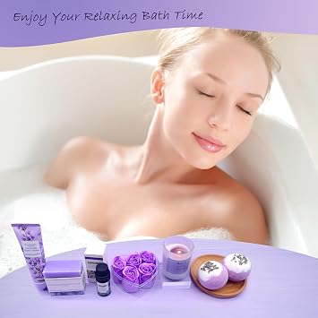 Pamper Gifts for Mum, Mum Birthday Gifts, Mum To Be Hamper Set, Lavender Skincare Care Mummy Gifts, Best Mum Gifts, Relaxation Spa Bath Set for Her, Get Well Soon Gift Ideas for Mothers Day Christmas