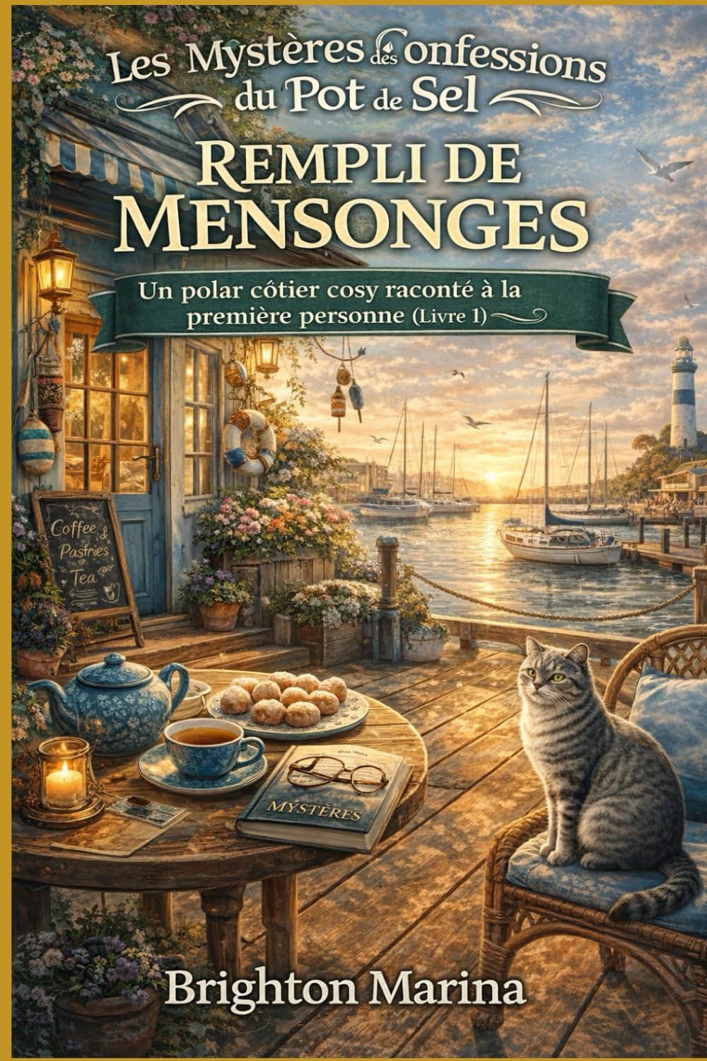 REMPLI DE MENSONGES: Un polar côtier cosy raconté à la première personne (Livre 1) (Les Mystères des Confessions du Pot de Sel)