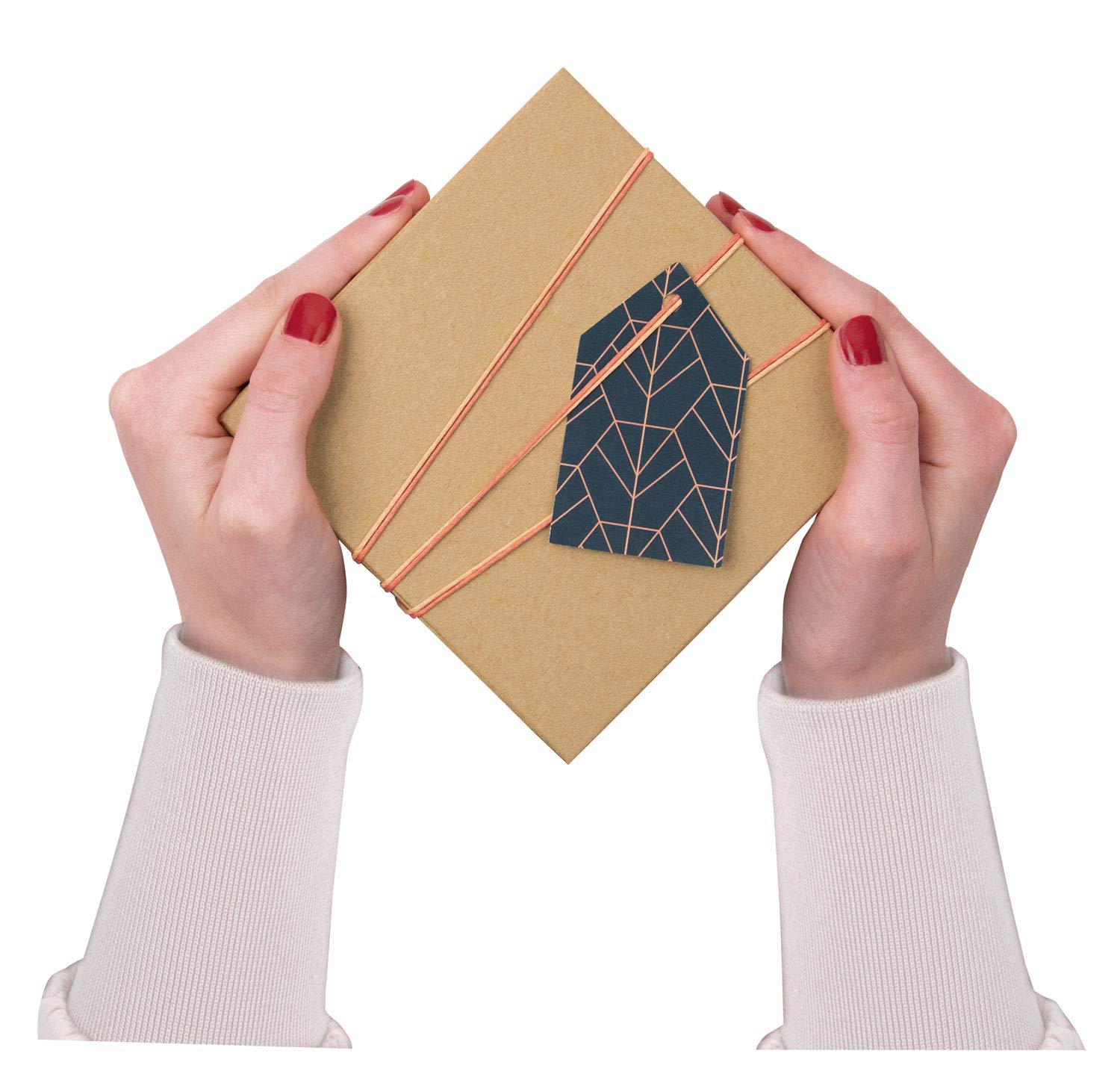 Folia 3110 Cardboard Boxes in Natural, Pack of 12, in Different Sizes, Beautiful Gift Packaging for Individual Decoration and Design, Ideal for Any Occasion