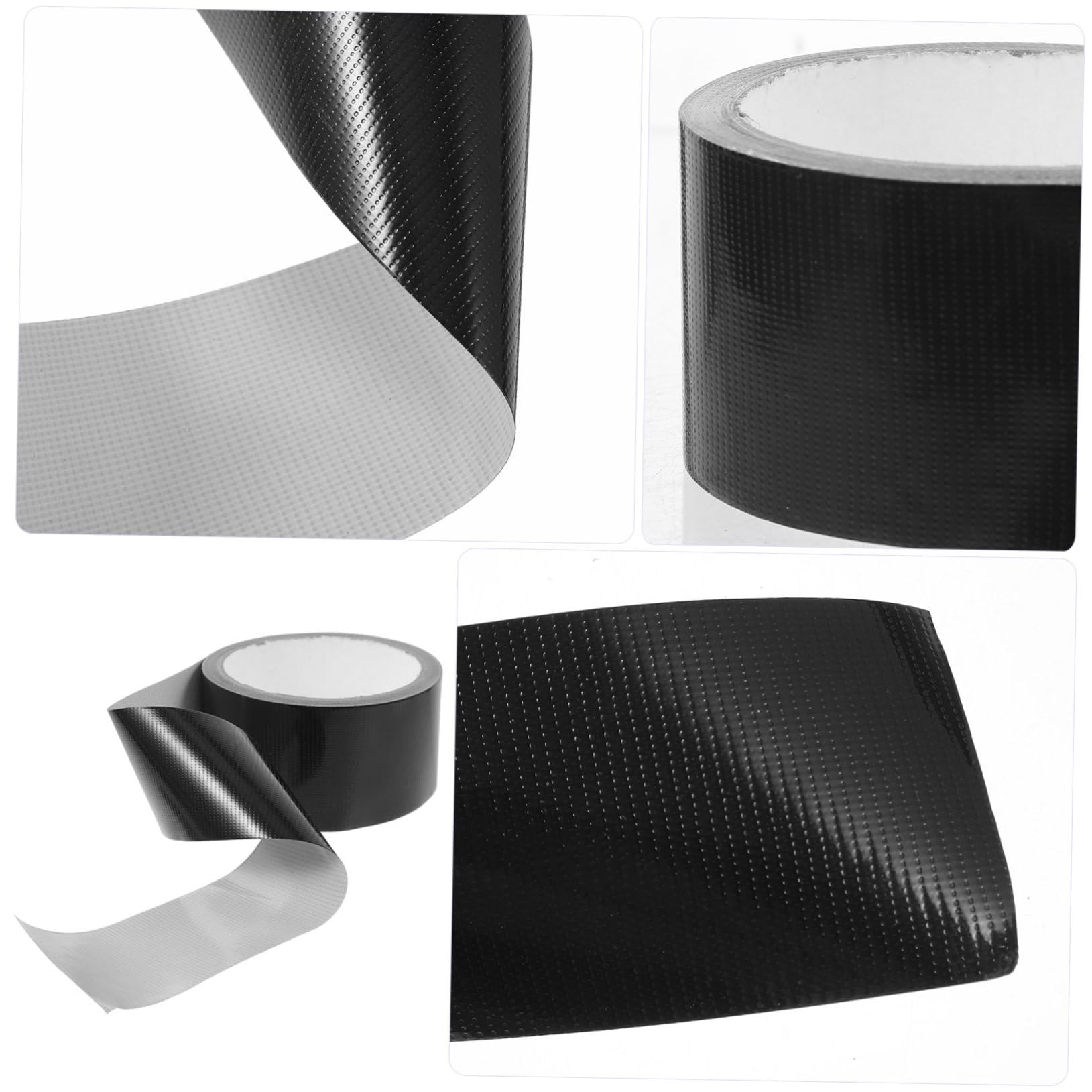 Cabilock Cinta Fuerte Banda Cinta Autoadhesiva Cinta De Butilo Adhesivo Cinta De Reparación De Telas Cinta Adhesiva Reparar Alfombra Conducto Artesanía Negro Polietileno 2 Rollos*4