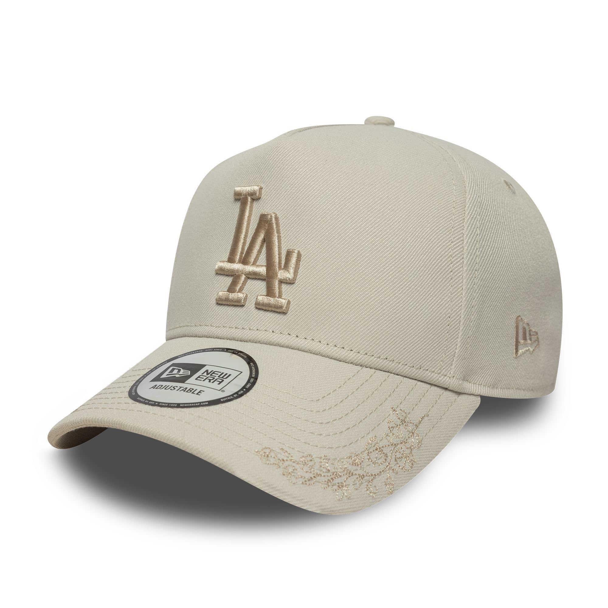 New Era Los Angeles Dodgers E-Frame Tonal Floral Icon Cap Beige โ image 1