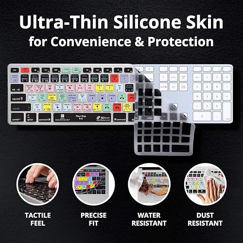 Miniatura 7 de KB Covers Teclado Adobe Premiere Pro CC  Teclado mecánico de edición compatible con macOS y PC Windows  USB-A e inalámbrico (teclado mágico