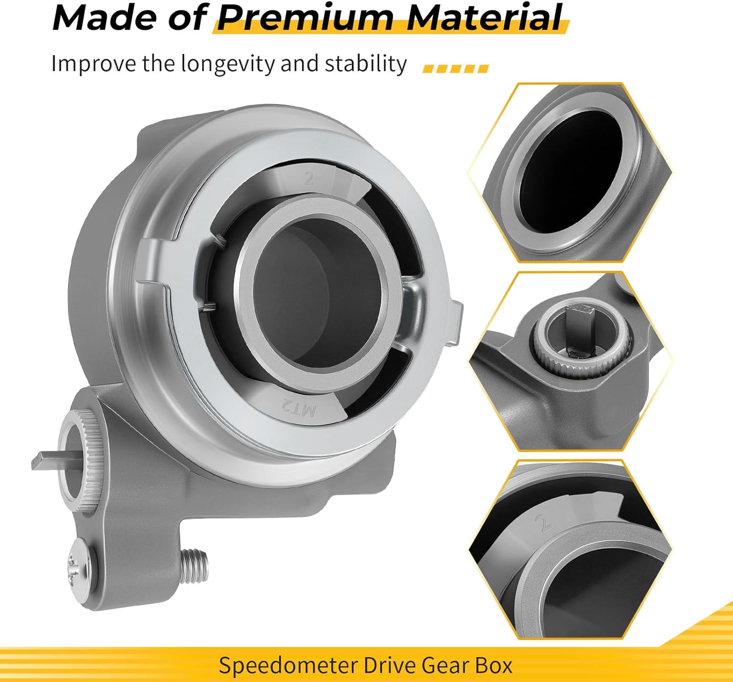 M MATI Speedometer Drive Gear Box & Retainer for Honda Shadow 1100 1987-2007 44800-MM8-003 44680-ML7-000