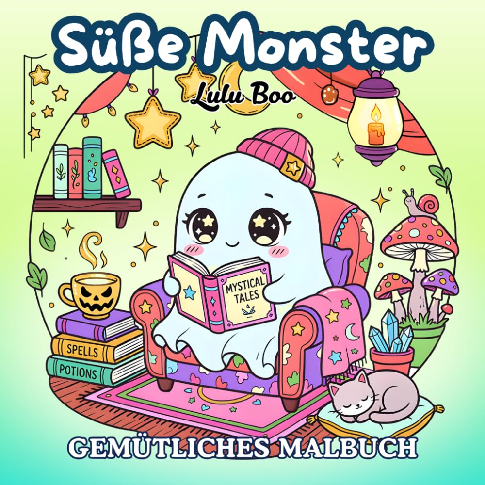 Süße Monster: Ein gemütliches Fantasy-Malbuch für Erwachsene und Kinder - Super süße Kreaturen zur Entspannung