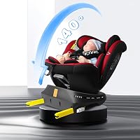 Reecle 360° Forgó i-Size Autósülés ISOFIX 0-36 kg Újszülött-12 év ECE R129 6