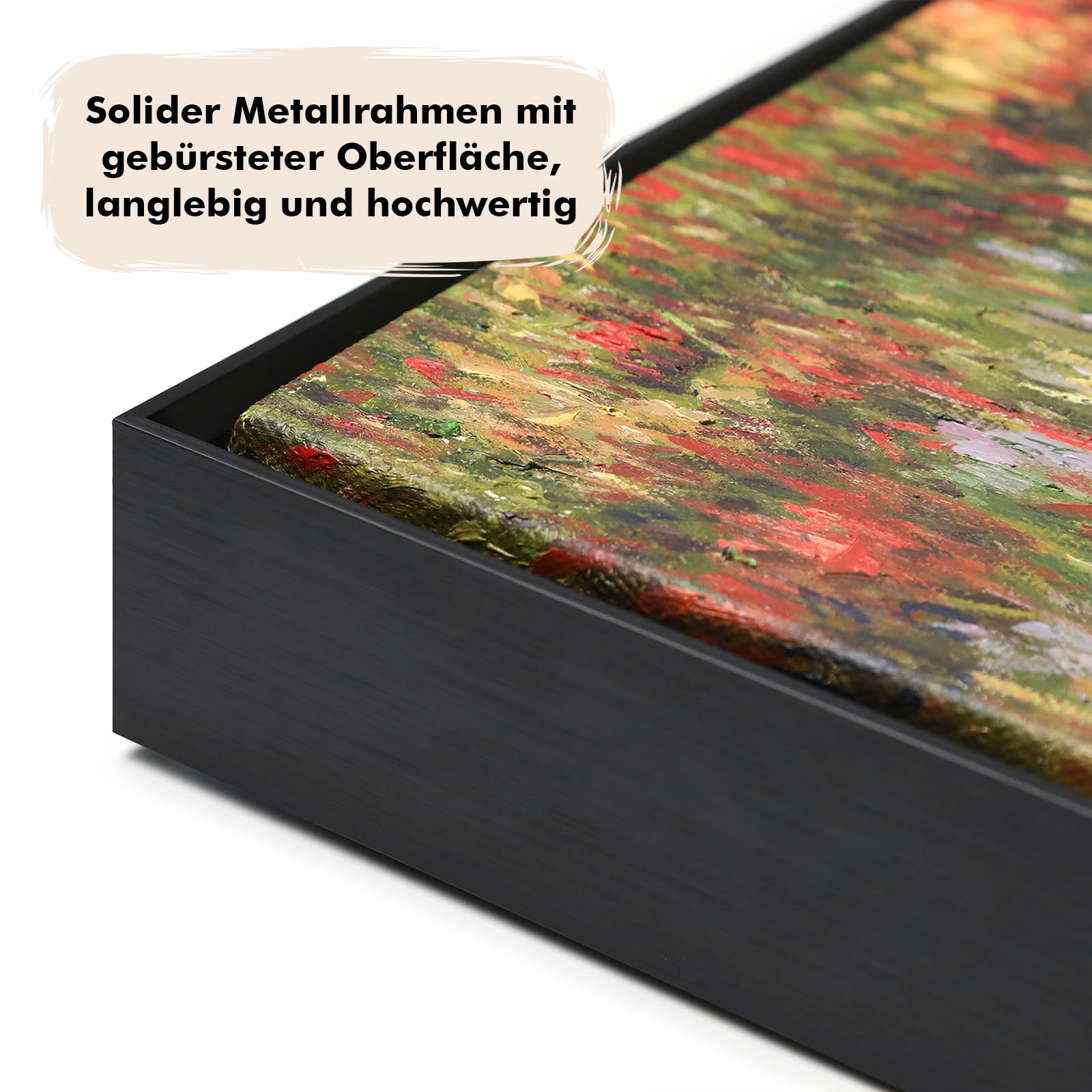 Schattenfugenrahmen, Bilderrahmen für 80x100cm Leinwandbilder, DIY Metallrahmen mit 3,8 cm Tiefe für Landschaftsporträts, Wohnzimmer-Dekor