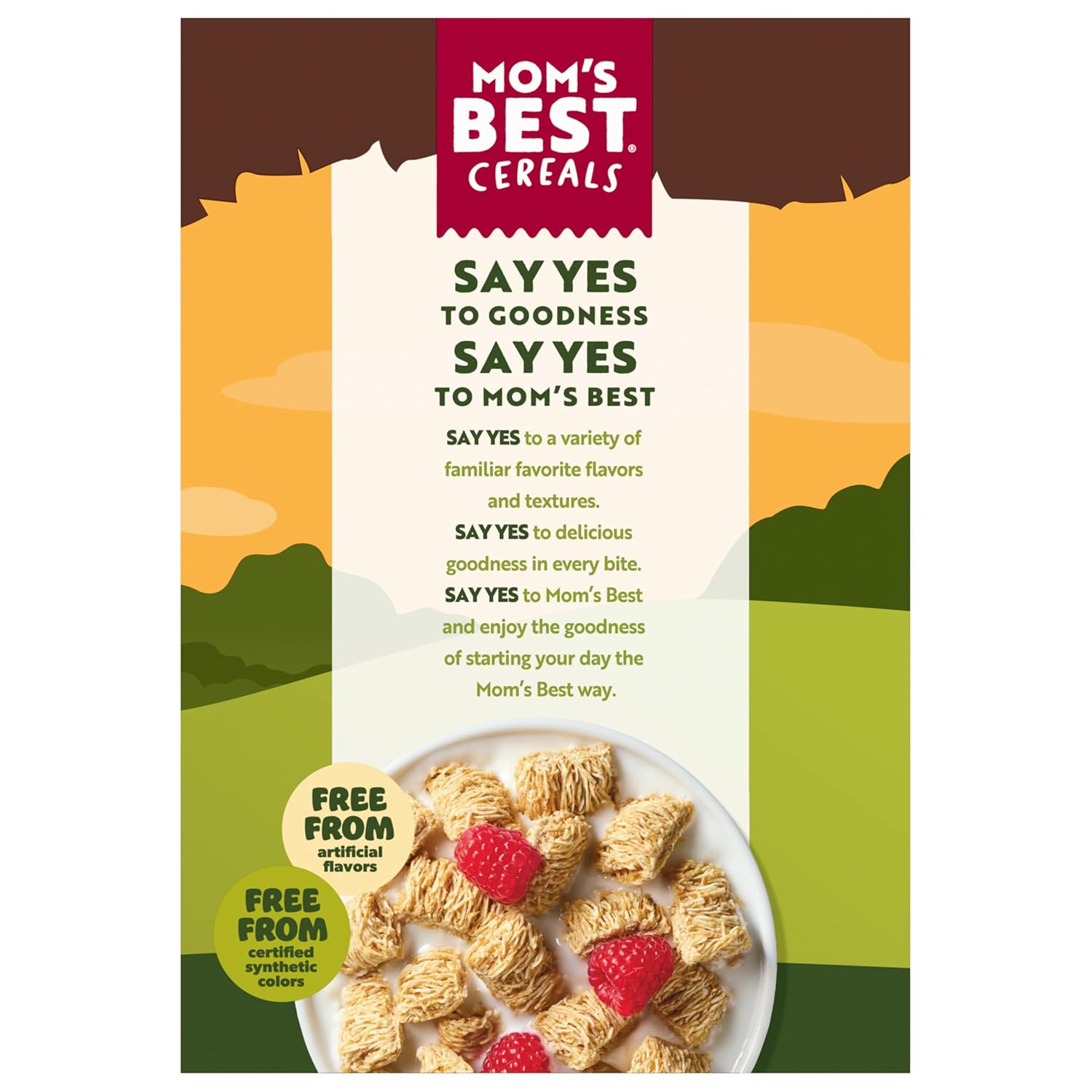 Mom's Best Toasted Wheatfuls Flavored Cereal, No High Fructose Corn Syrup, 23 oz Box (Pack of 12)