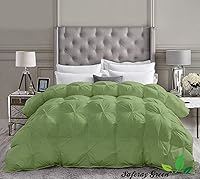 Vista 27 de Edredón Lujoso con Pliegues de Tamaño Extra Grande California King de 108 x 98 pulgadas Relleno de Edredón para Todas las Estaciones Ultra Suave