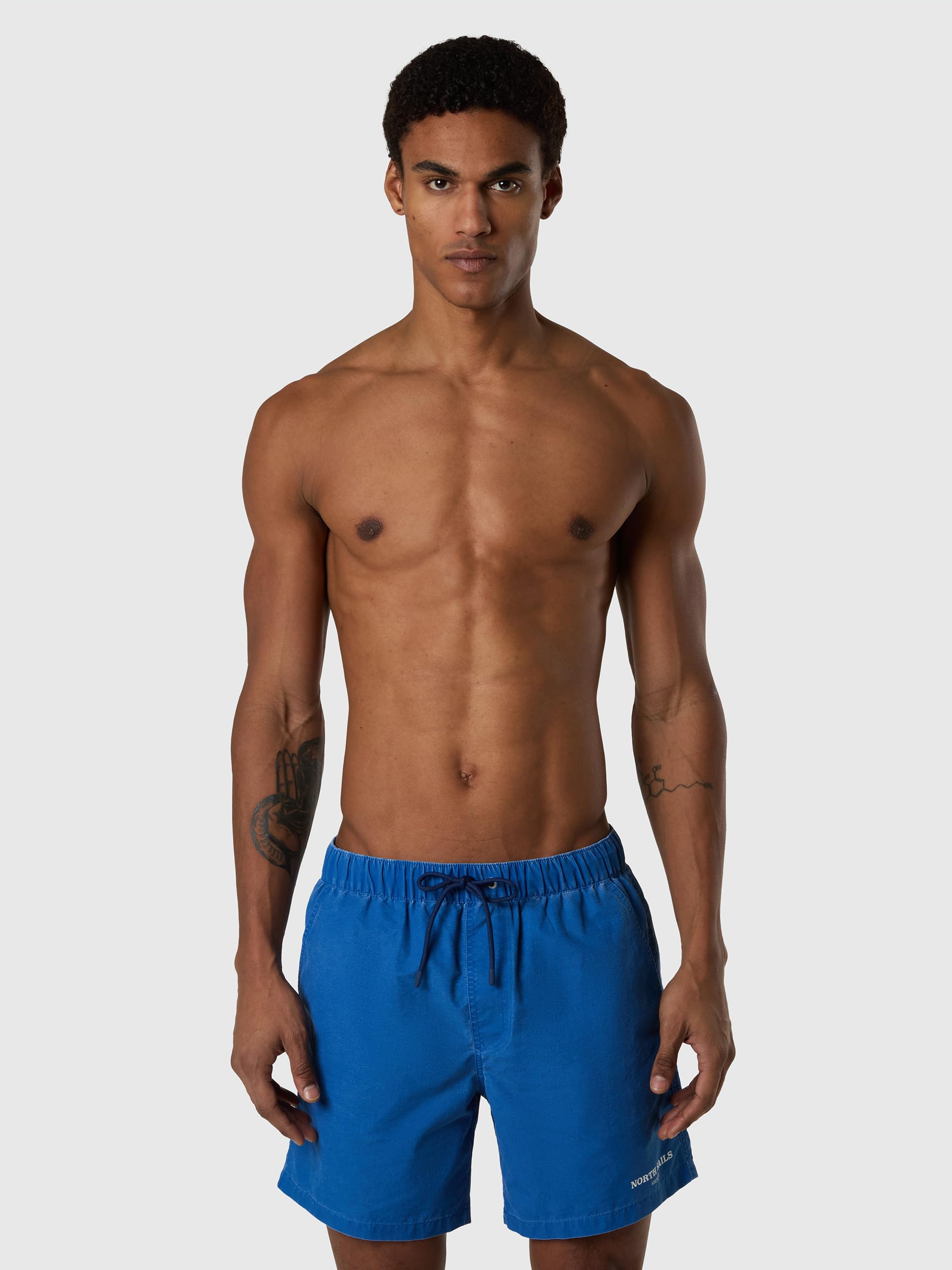NORTH SAILS Boxer Mare Uomo in Poliammide ad Asciugatura Rapida con Stampa Archive