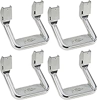 Vista 1 de Bully AS-600-2 - Juego de 4 escalones laterales de aluminio pulido universal para camiones de Chevy (Chevrolet), Ford, Toyota, GMC, Dodge RAM, Jeep