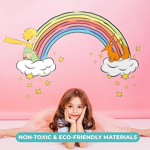 Miniatura 5 de EGD Calcomanía de pared con texto en inglés I EGD X The Little Prince, I EGD X The Little Prince, calcomanía de pared para decoración de habitación