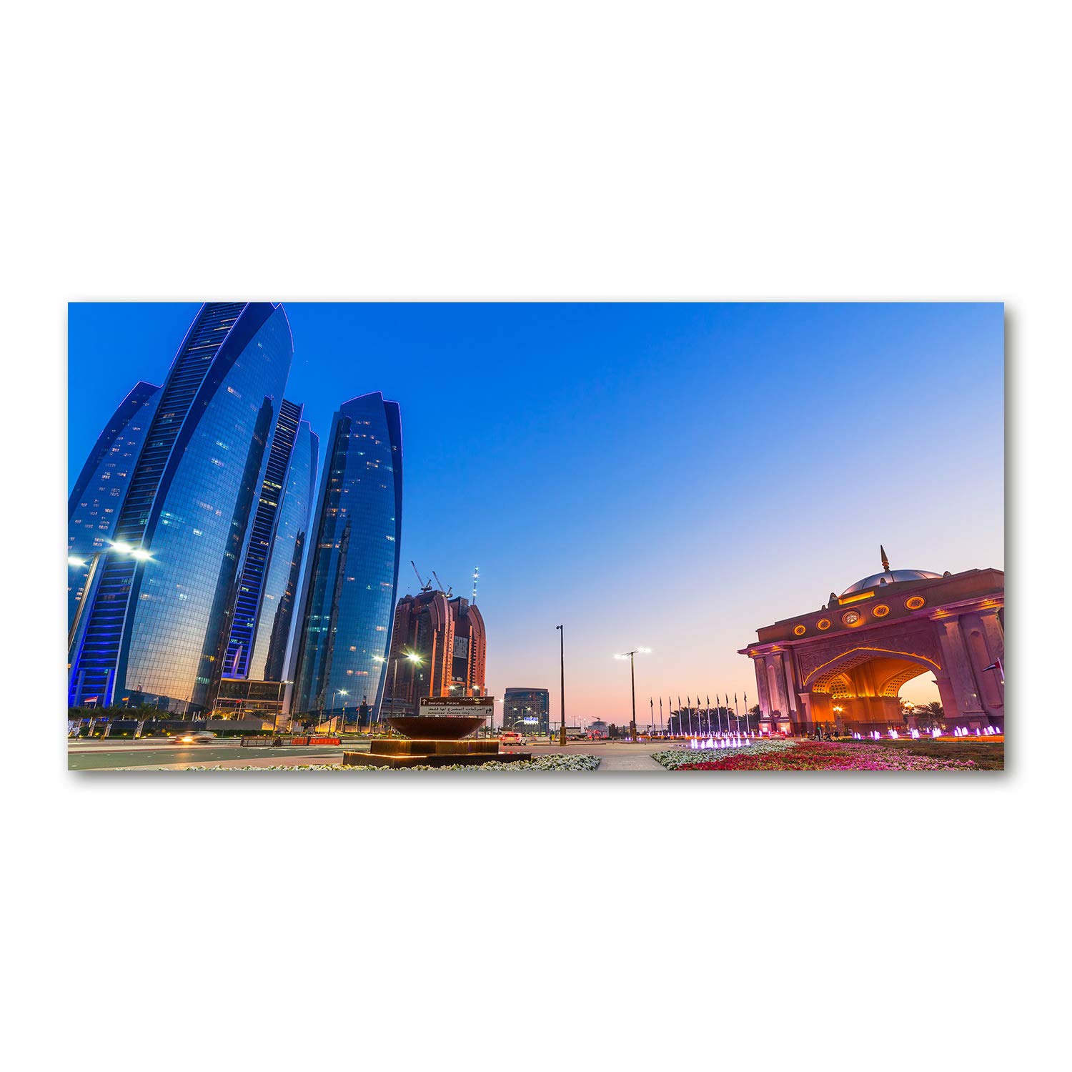Tableau acrylique Abu Dhabi 120x60cm pour illuminer un salon