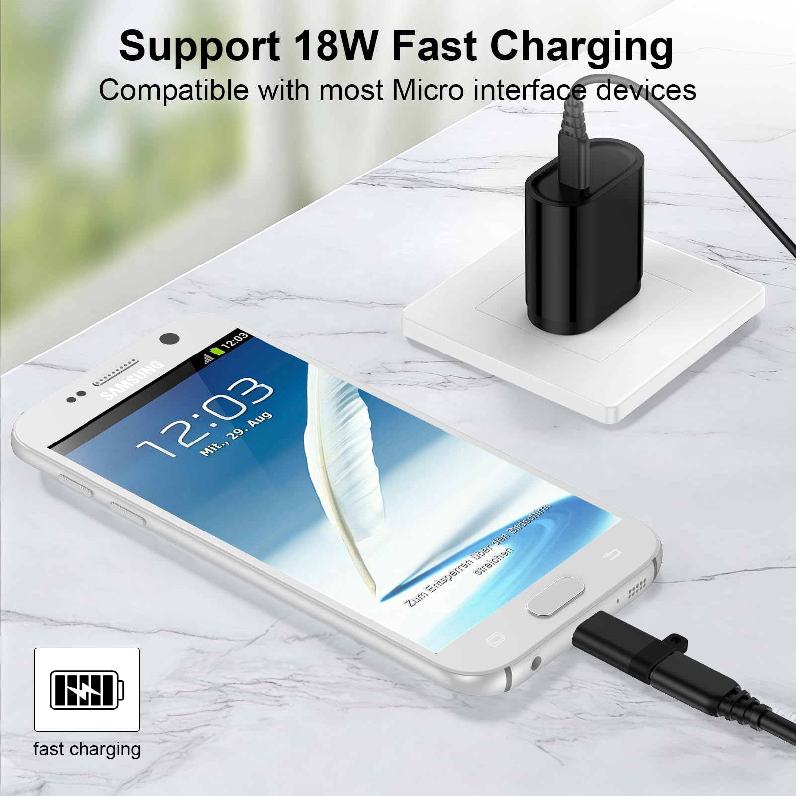 Lot de 4 adaptateurs USB C vers micro USB, type C femelle vers micro USB mâle convertissant ancien téléphone Android, charge et synchronisation des données, adaptateur micro USB pour Samsung Galaxy S7