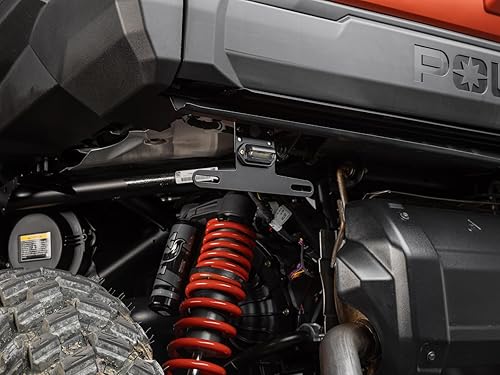 Miniatura 5 de SuperATV - Soporte universal para placa de matrícula con iluminación legal para UTVATV  Construcción de HDPE  Mini bombilla incandescente de 3.8 W