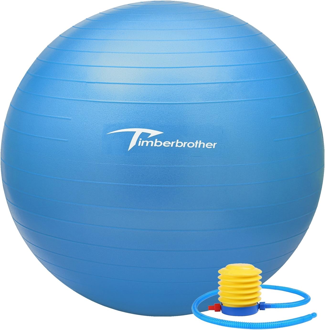 Timberbrother Exercise Ball (45cm-85cm), Yoga Ball Chair with Pump, Stability Fitness Ball with Workout Poster 16.5”x 22.4”