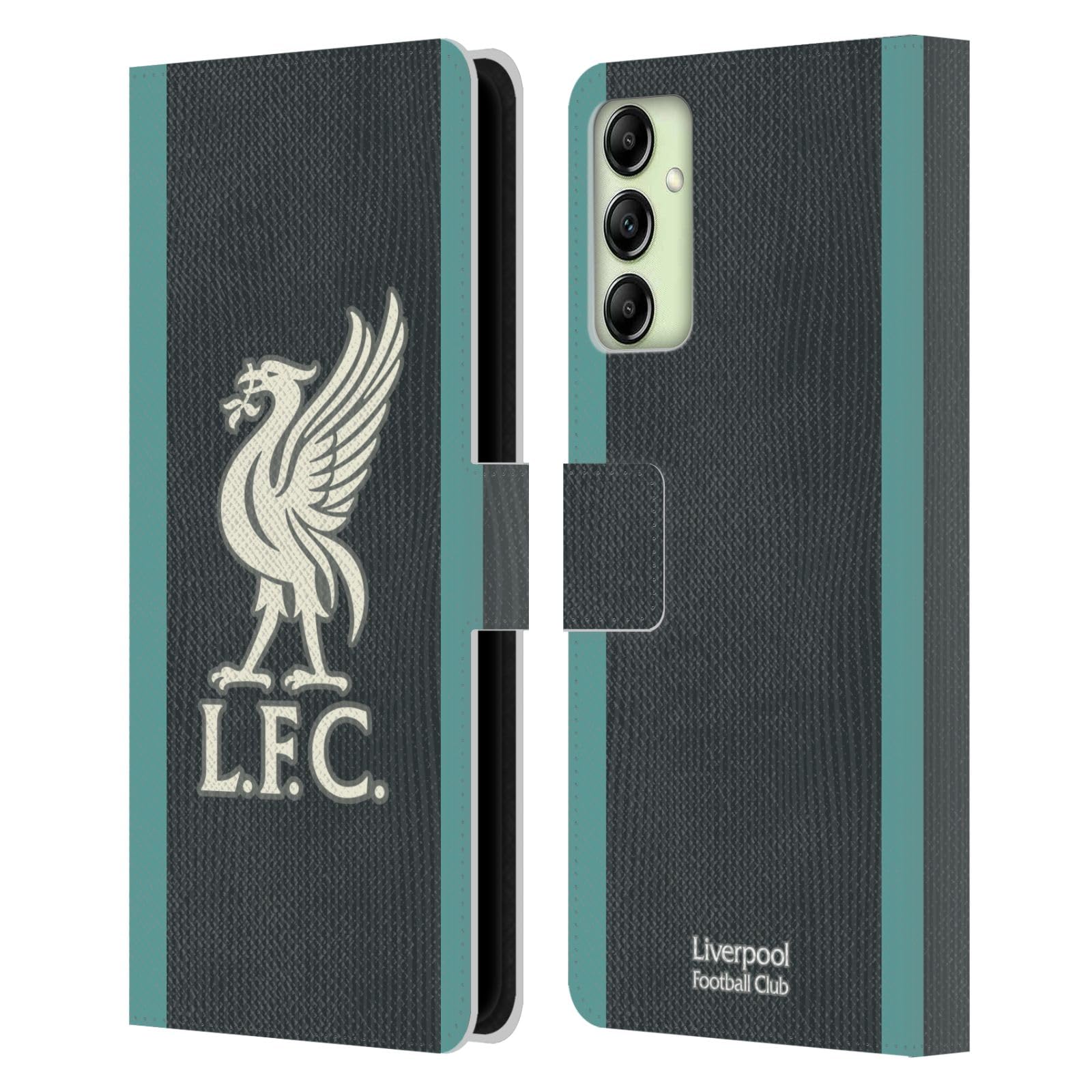 Head Case Designs Officially Licensed Liverpool Football Club Away Kit 2024/25 Leather Wallet Case Compatible With Samsung Galaxy A14 5G — image 1