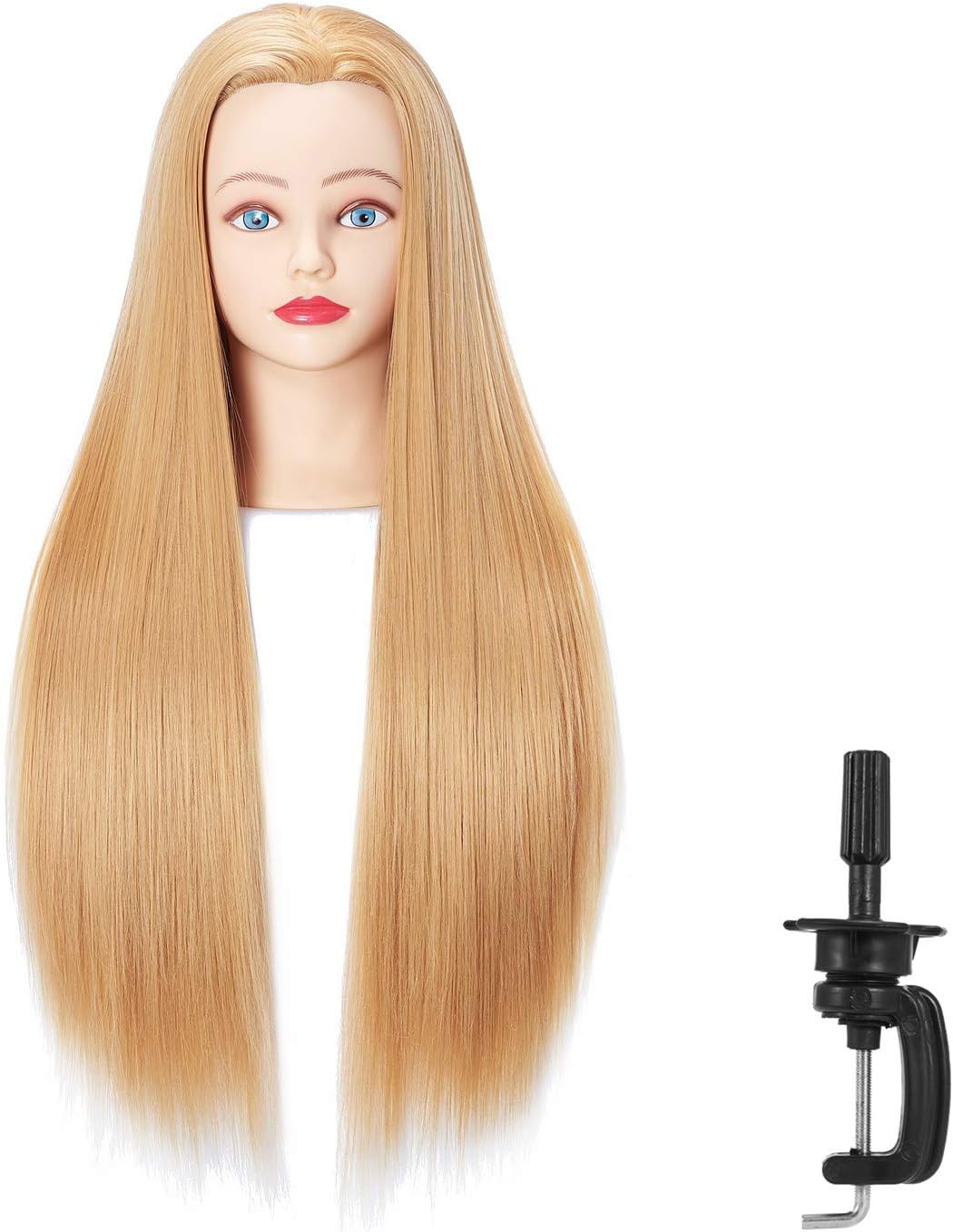 Hairingrid 26"-28" Mannequin Head Synthetic Fiber Hair Training Manikin image 2