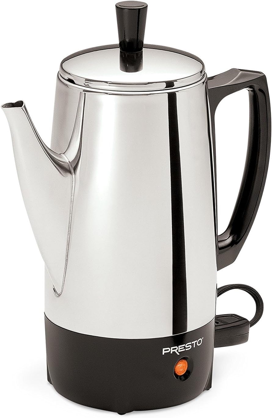 Amazon.com: Mixpresso Percolator Coffee Pot Electric 10 Cup, Stainless ...