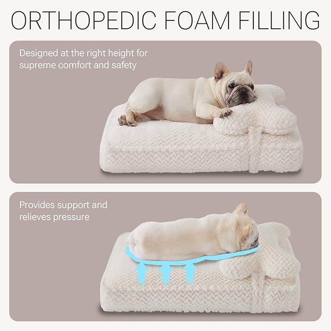 Cama Ortopédica para Perro Mediano 76cm Lavable con Almohada miniatura 4