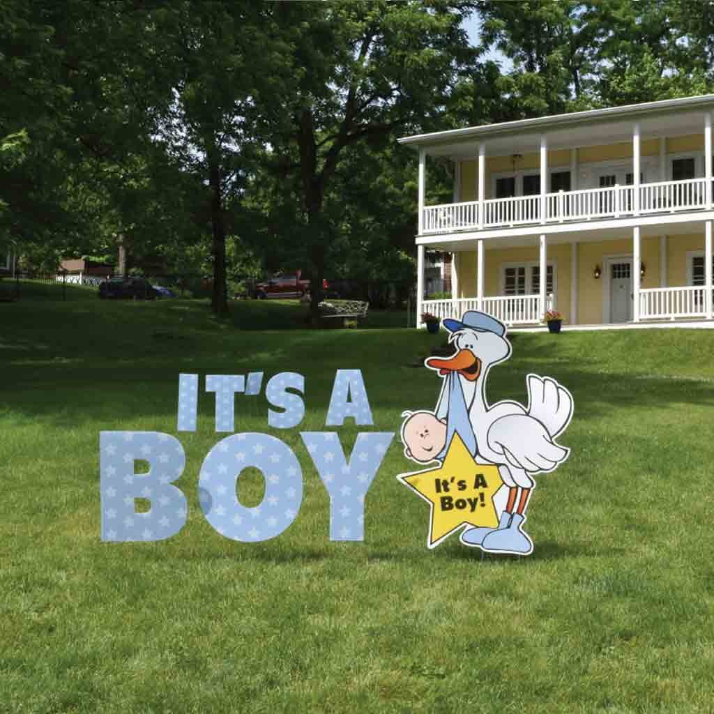 Amazon.com : VictoryStore Yard Decorations: It's A Boy Yard Card