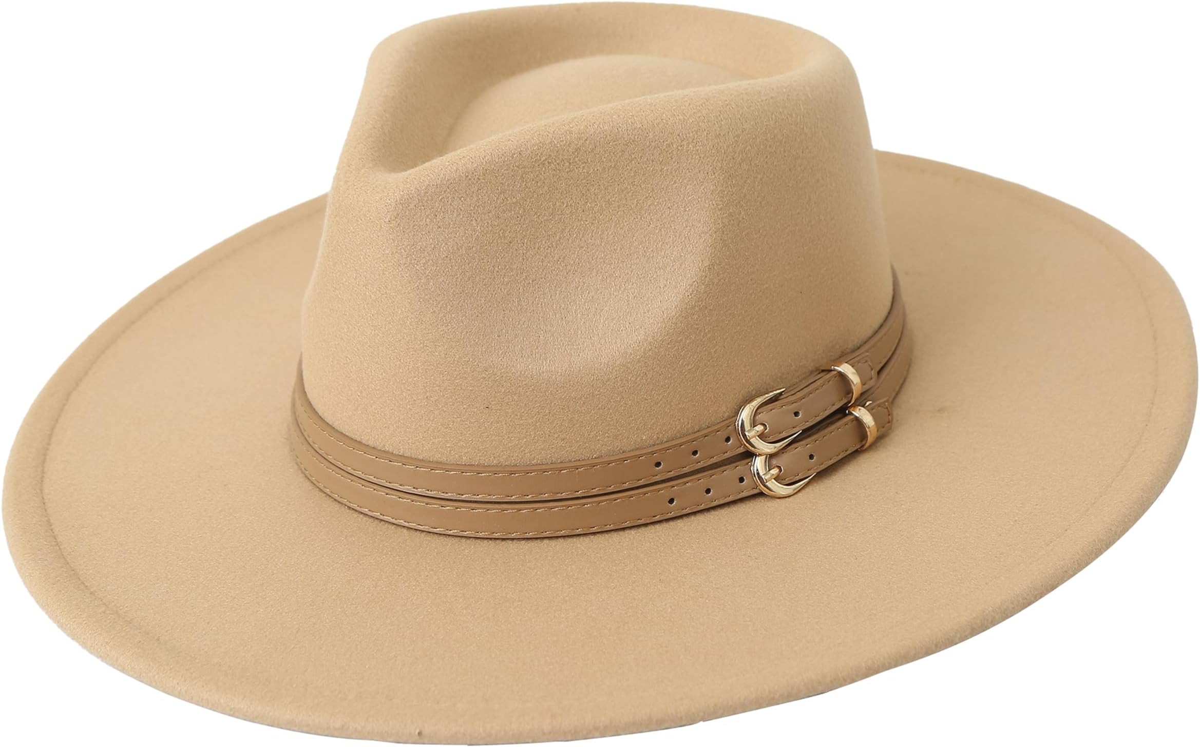 FabSeasons Vintage Wide Brim Fedora/Tribly Hat with Belt for Men