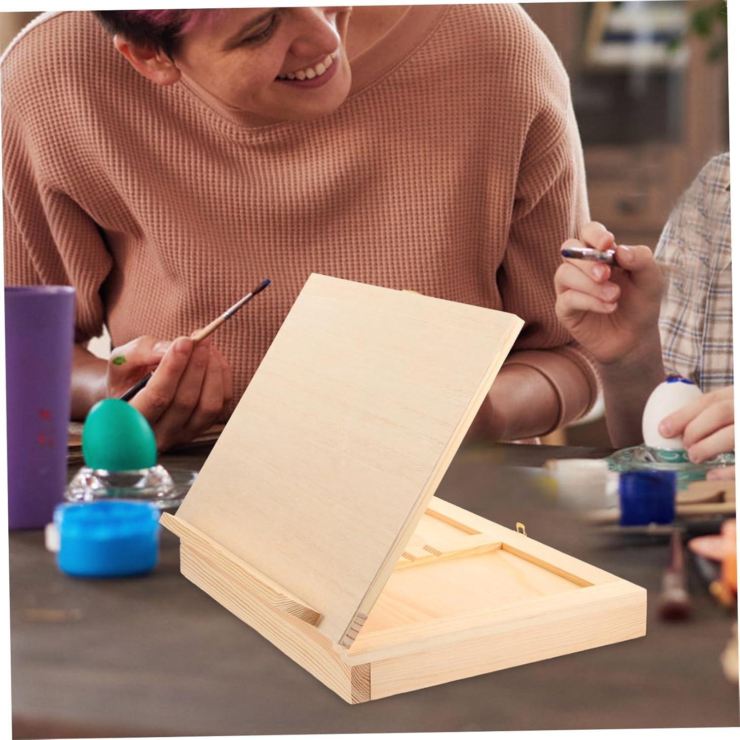 NUOBESTY Pine Easel Drawer Lightweight Drawing Board Outdoor Art Supply Sketch Pad Holder