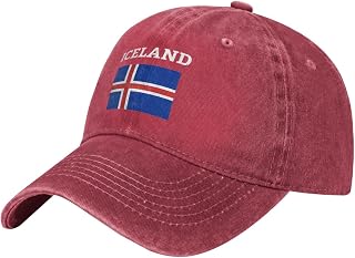 Flag of Iceland Baseball Cap Dad Hat Adjustable Classic Cotton Low Profile Hat Men Women