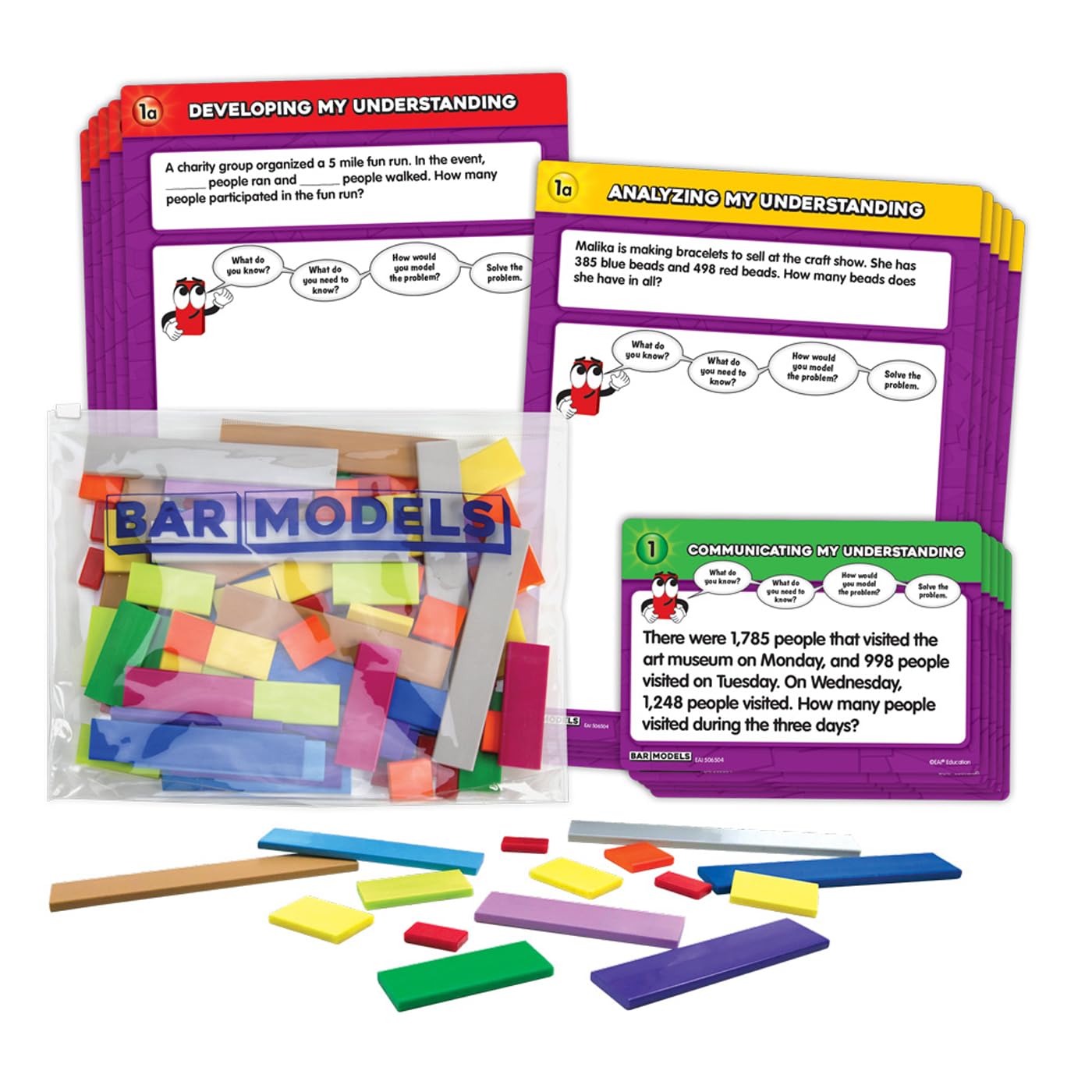 EAI Education Bar Models Activity Set - Addition & Subtraction with Whole Numbers: Grades 4-5