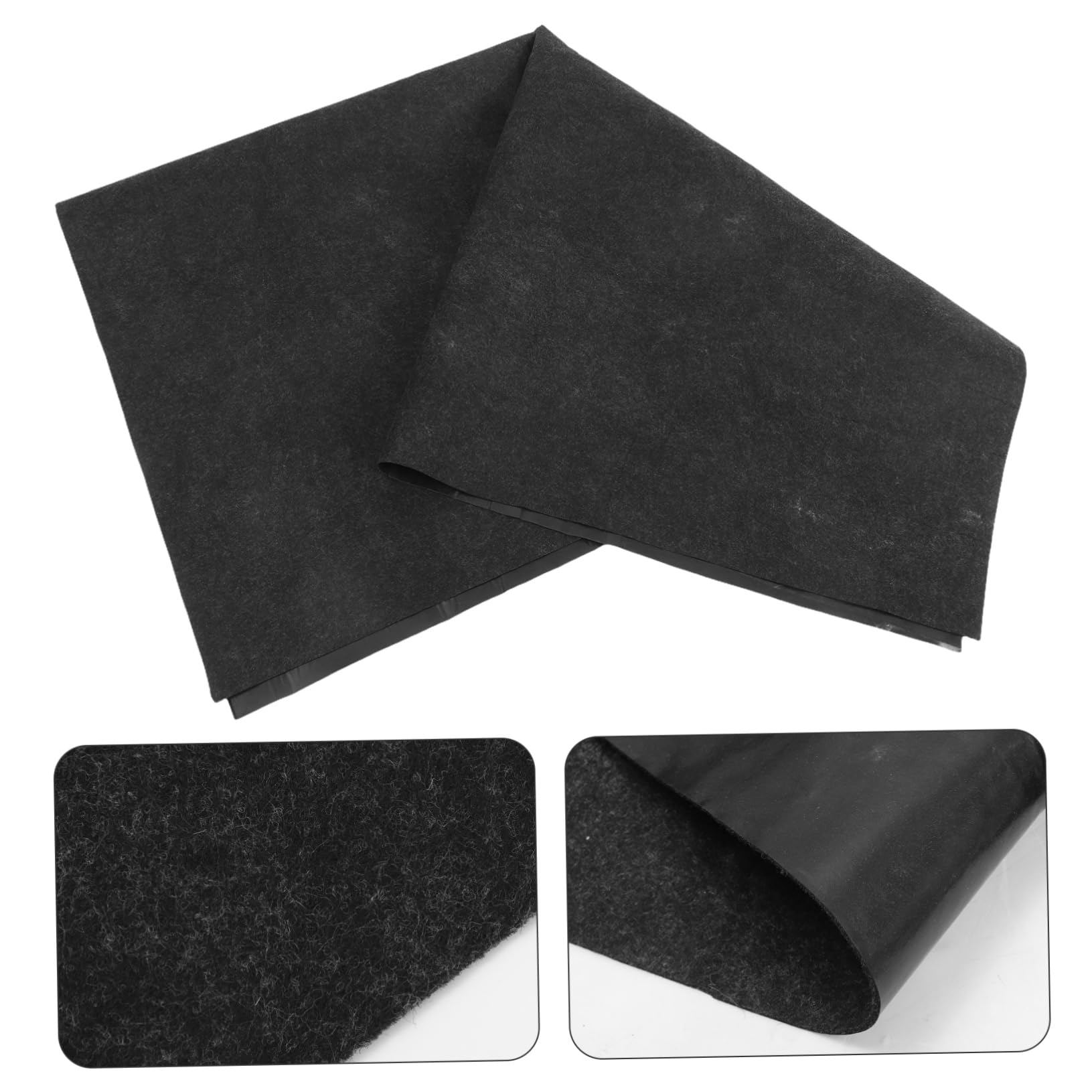 Milisten Tapis de Spa Gonflable Noir 1 Pièce en Feutre et PE, Antidéchirure