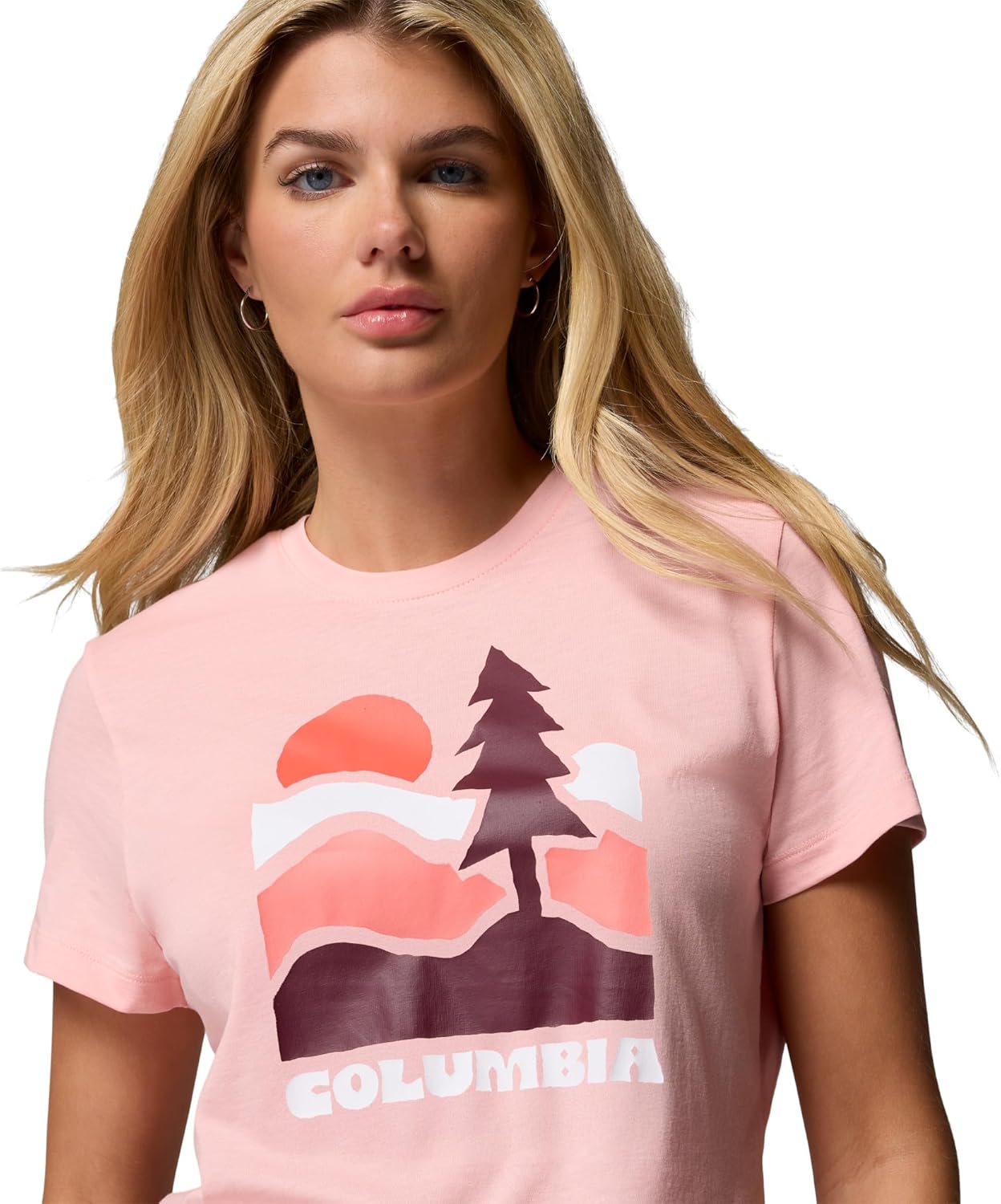 Columbia Womens Ruby Springs Graphic Fitted Short Sleeve - Image 4