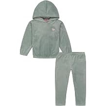 Juicy Couture Girls 2 Piece Hooded Velour Set