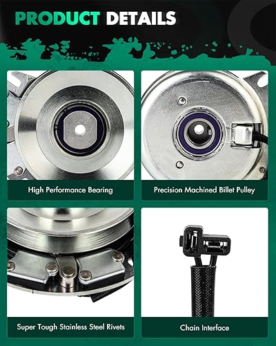 Vista 315 de SCITOO Embrague eléctrico de toma de fuerza AM119683 Compatible para Warner: 5217-35, 5217-6, 5217-7, 5217-9; para John Deere: 5217-7, AM119683