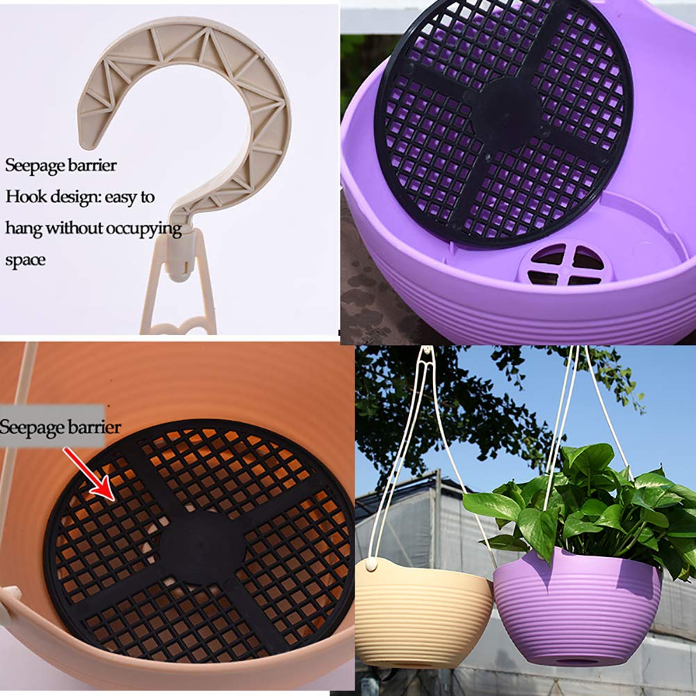 ZZXY Vasi Pensili da Giardino Sospesi per Piante Sospese Portafiori, Macrame Plant Hanger Fatto a Mano Appeso Corda