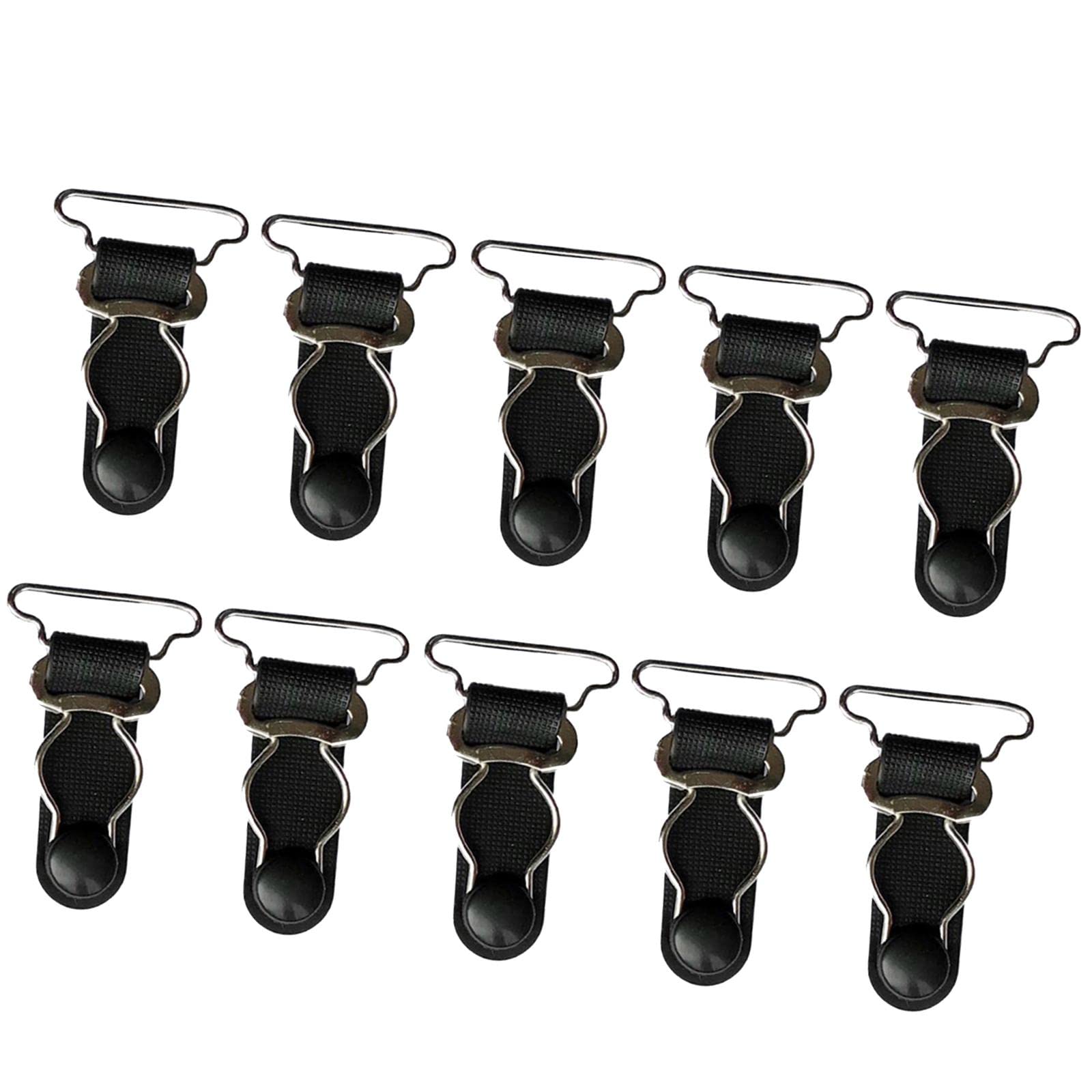 kowaku 10x Courroies Porte-jarretelles pour Femmes Clips En Métal Bas de Cuisse Boucles de Jarretelles